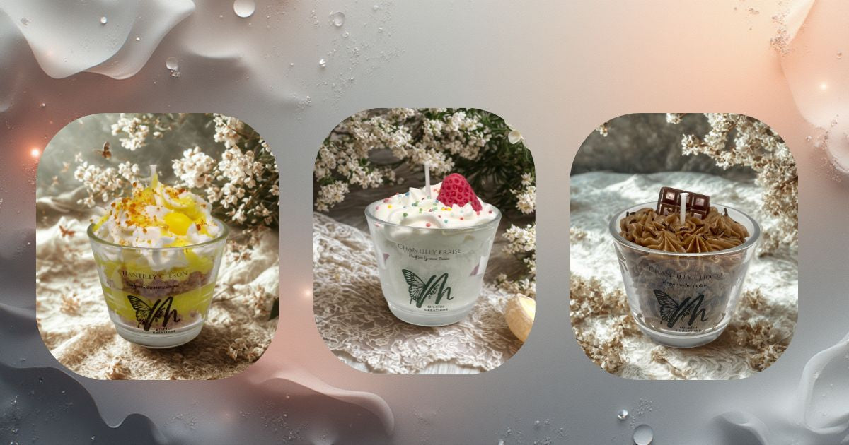 Collection chantilly bougie gourmande